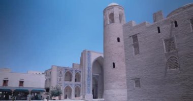 Buhara, Orta Asya, Özbekistan 'daki Eski Şehrin Renkli Mimarisi