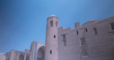 Buhara, Orta Asya, Özbekistan 'daki Eski Şehrin Renkli Mimarisi