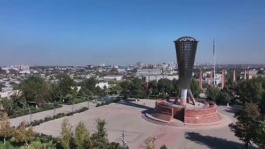 Shymkent 'teki Bağımsızlık Parkı, Kazakistan, Hava Manzarası