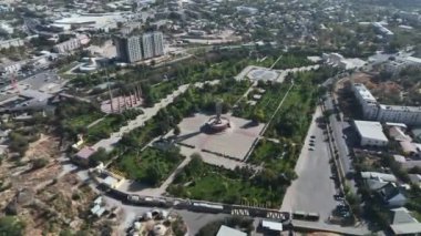 Shymkent 'teki Bağımsızlık Parkı, Kazakistan, Hava Manzarası
