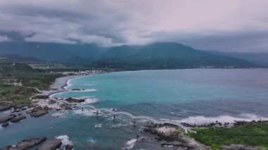 Sanxiantai Doğu Kıyısı Ulusal Sahne Bölgesi, Tayvan, Hava Görüntüsü