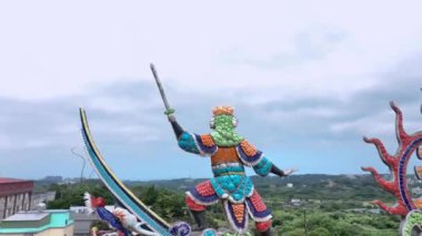 Tayvan Tapınağının Dini Dekorasyonları, Havadan Bakış