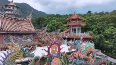 Tayvan Tapınağının Dini Dekorasyonları, Havadan Bakış