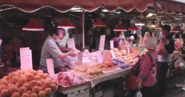 Hong Kong Sokağında Meyve Pazarı, Tipik Asya