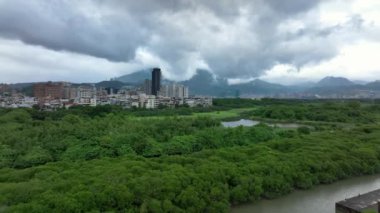 Taipei, Tayvan 'ın Banliyölerinde Yeşil Doğa, Hava Manzarası