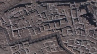 Shymkent 'in Eski Yerleşim Yeri, Kazakistan Hava Görünümü