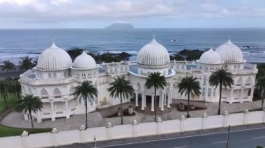 Küçük Beyaz Saray Tarihi Anıtı, Tayvan kıyısında, hava manzaralı.