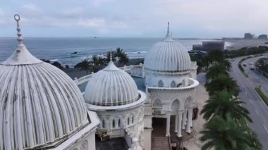 Küçük Beyaz Saray Tarihi Anıtı, Tayvan kıyısında, hava manzaralı.