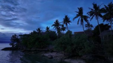 Filipinler 'de Sıradışı Mavi Gün Batımı, Hava Görüntüsü