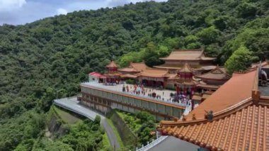 Sanching Tapınağında Otantik Kutlamalar, Tayvan, Hava Görünümü