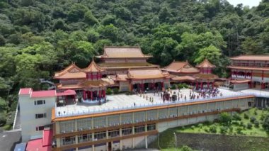 Sanching Tapınağında Otantik Kutlamalar, Tayvan, Hava Görünümü