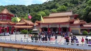 Sanching Tapınağında Otantik Kutlamalar, Tayvan, Hava Görünümü