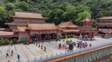 Sanching Tapınağında Otantik Kutlamalar, Tayvan, Hava Görünümü