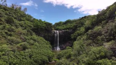 Mauritius Adası 'ndaki Tamarin Şelalesi, Hava Görüntüsü