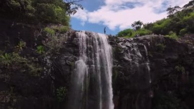 Mauritius Adası 'ndaki Tamarin Şelalesi, Hava Görüntüsü