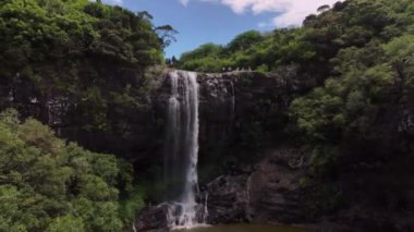 Mauritius Adası 'ndaki Tamarin Şelalesi, Hava Görüntüsü
