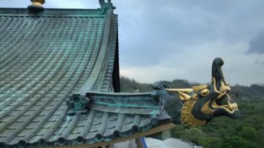 Tainan Bölgesi, Tayvan 'daki Karma Kagyu Manastırı' nda Hava Görüntüsü