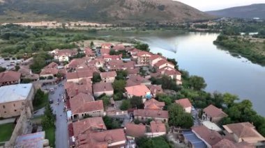 Eski Mtskheta Merkezi Bir Yükseklikten, Georgia, Hava Görünümü