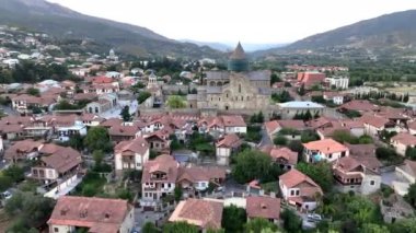 Eski Mtskheta Merkezi Bir Yükseklikten, Georgia, Hava Görünümü