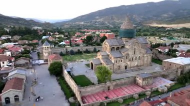 Eski Mtskheta Merkezi Bir Yükseklikten, Georgia, Hava Görünümü