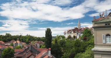 İsviçre 'nin Bern Tarih Merkezi Panoraması