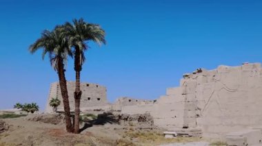 Modern Mısır 'daki Karnak Tapınağının Antik Harabeleri