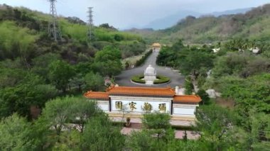 Tayvan 'daki Büyük Buda Shenwei Tiantaishan Manastırı, Kaohsiung Bölgesi, Hava Manzarası