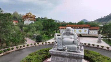 Tayvan 'daki Büyük Buda Shenwei Tiantaishan Manastırı, Kaohsiung Bölgesi, Hava Manzarası