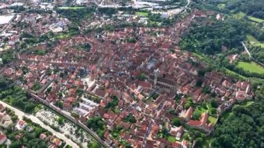 Rothenburg Ob Der Tauber Üst Görünümü, Almanya, Havacılık