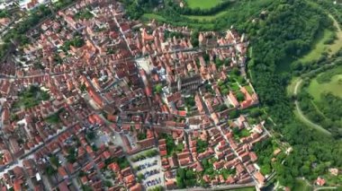 Rothenburg Ob Der Tauber Üst Görünümü, Almanya, Havacılık
