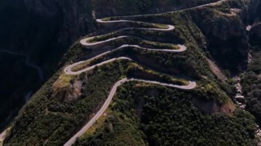 Angola 'daki Ünlü Serra Da Leba Yılanı, Hava Manzarası
