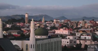 Antananarivo 'daki Konut Binalarının Panoraması Akşam, Madagaskar