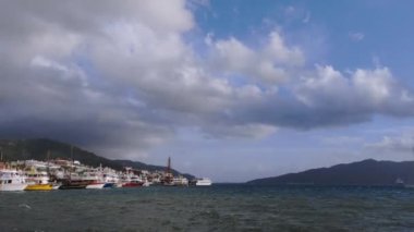 Türkiye 'de Marmaris Sahilinde Yatlar