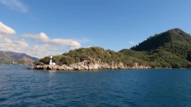 Marmaris, Türkiye 'deki Körfezin Manzaraları