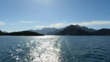 Marmaris, Türkiye 'deki Körfezin Manzaraları