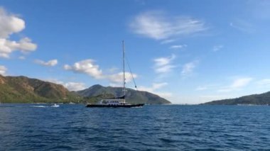 Marmaris, Türkiye 'deki Körfezin Manzaraları