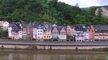 Cochem Embankment boyunca uçmak, Almanya, Hava Manzarası