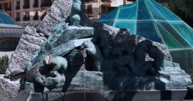 Zermatt 'ın Güzel Central Caddesi Yazın, İsviçre