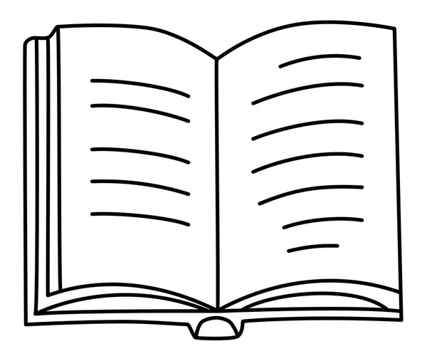 Book Plain Simple Open Book Educational Supplies Web Icon Används Stockillustration