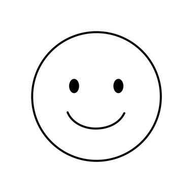 Şeffaf bir arkaplanda gülümseyen yüz çizimi, mutluluk ve pozitif duygu yayıyor ve evrensel olarak iyi ruh halinin ve neşenin sembolünü taşıyan basit bir tasarım.