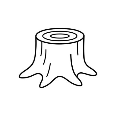 Görünür ahşap dokusu ve halkaları olan ağaç kütüğü, doğanın sessiz güzelliğini, orman bitkisi döngüsünü ve doğal çevrenin esnekliğini temsil eder.