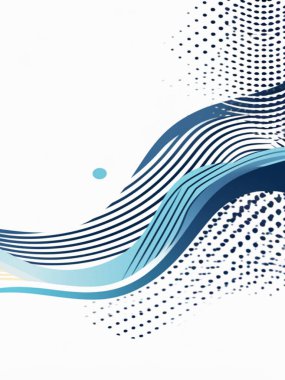 Dalgalarla soyut arkaplan gradyanı