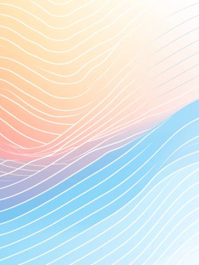 Dalgalarla soyut arkaplan gradyanı