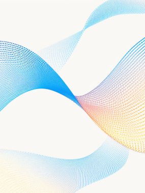 Dalgalarla soyut arkaplan gradyanı