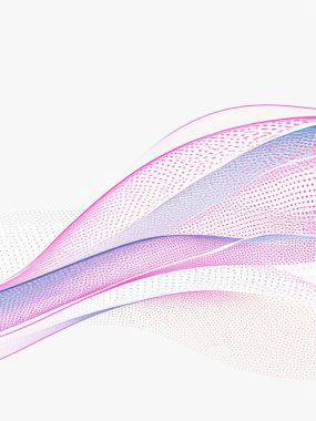 Dalgalarla soyut arkaplan gradyanı