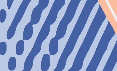 Elin vektör arkaplanı - çizilmiş çizgiler ve noktalar. soyut arkaplan rengi.