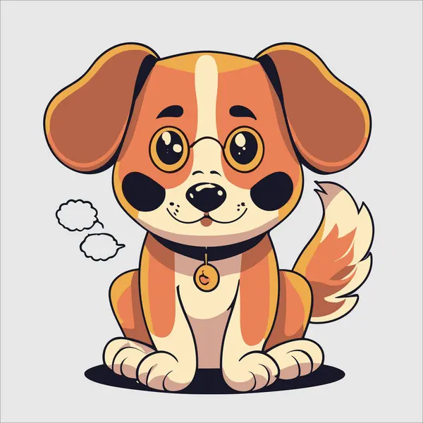 Basit bir köpek çizimi, hayvan severler için mükemmel. Bu sevimli vektör tasarımlarından ilham alın!