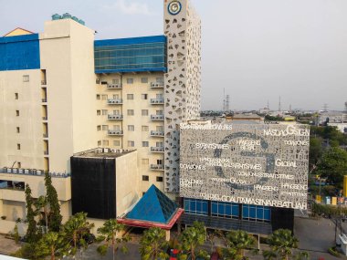 Banjarmasin, Endonezya, 23 Eylül 2023 - Gsign Banjarmasin Otel Binası. jpg