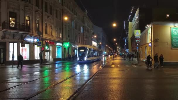 Autoturisme Străzile Orașului Străzi Înaltă Calitate — Videoclip de stoc