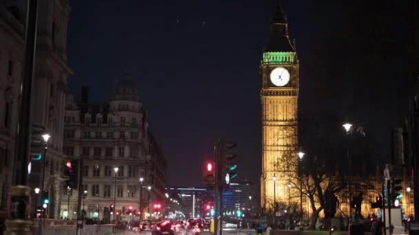Big Ben Och Westminster Bron London Hög Kvalitet Film — Stockvideo